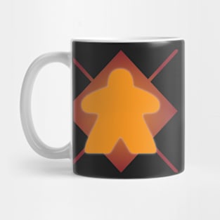 Argyle Meeples - Red Mug